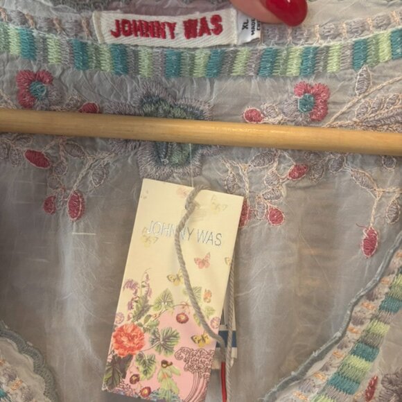 Johnny Was Hayden Tunic In White size XL - Picture 6 of 9